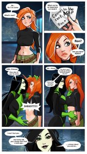 Kim and Shego: Date on the roof page 1